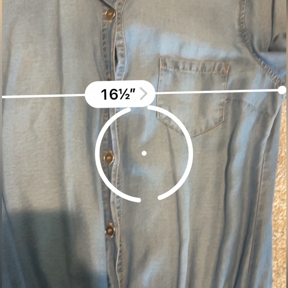 Splendid Super Soft Denim Button-Up Romper Sz:Med - Picture 13 of 13